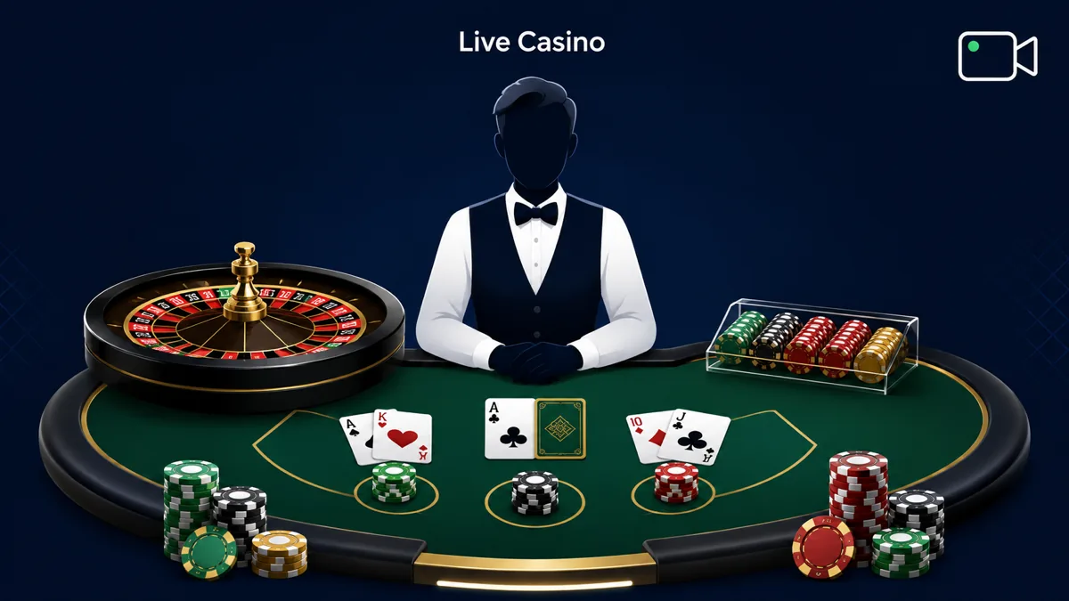 1Win live casino tables with real dealers