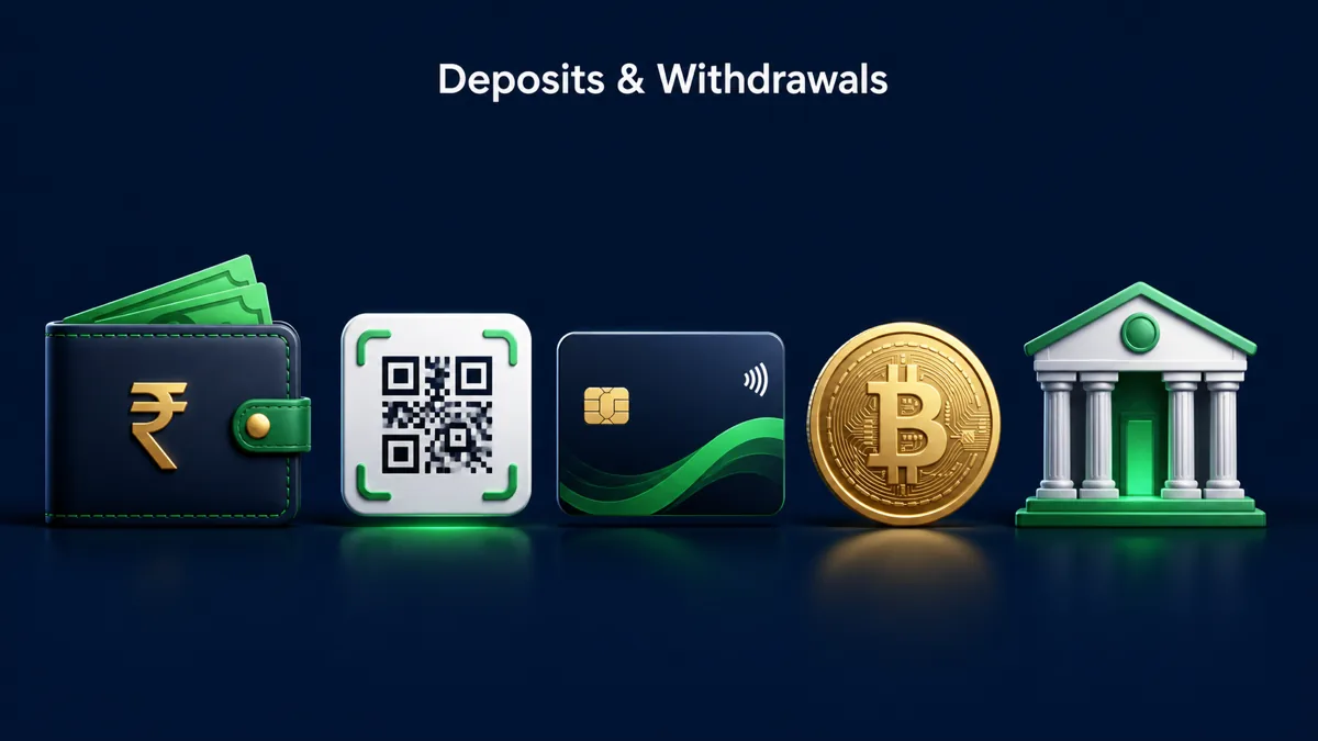 1Win deposit and withdrawal methods in India: UPI, PhonePe, Paytm, crypto
