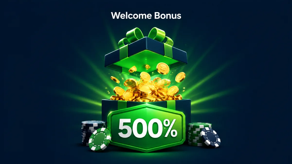 1Win 500% welcome bonus for India